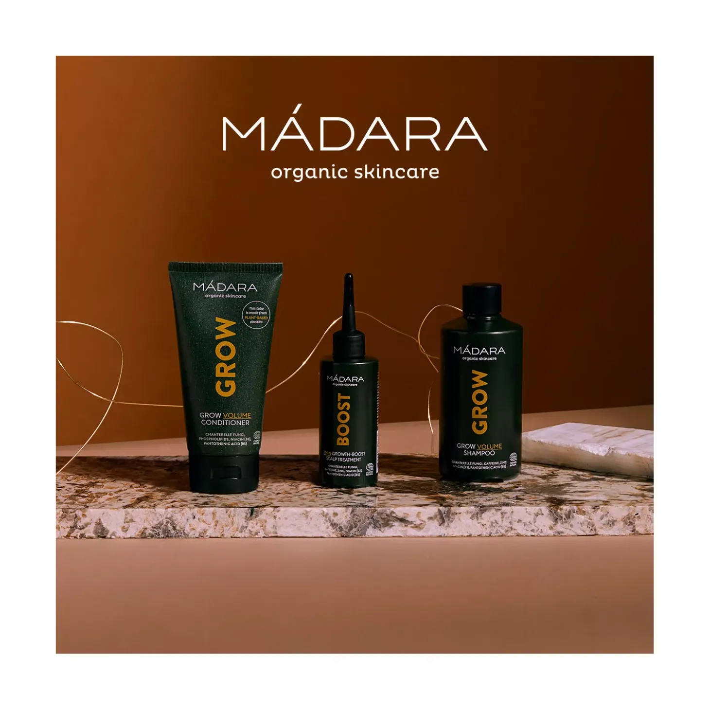 Après-Shampoing Volume à l’extrait de Chanterelle – Tout type de cheveux