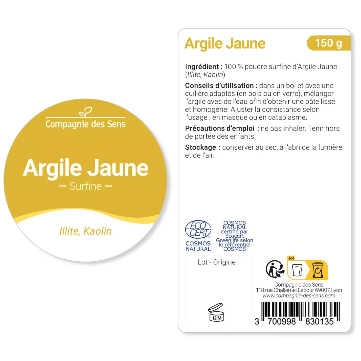Argile Jaune Illite