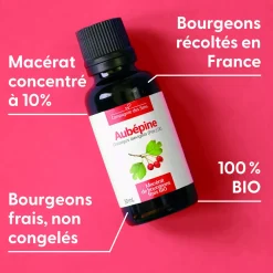 Aubépine bio (Crataegus Laevigata) – Macérat concentré de bourgeons frais