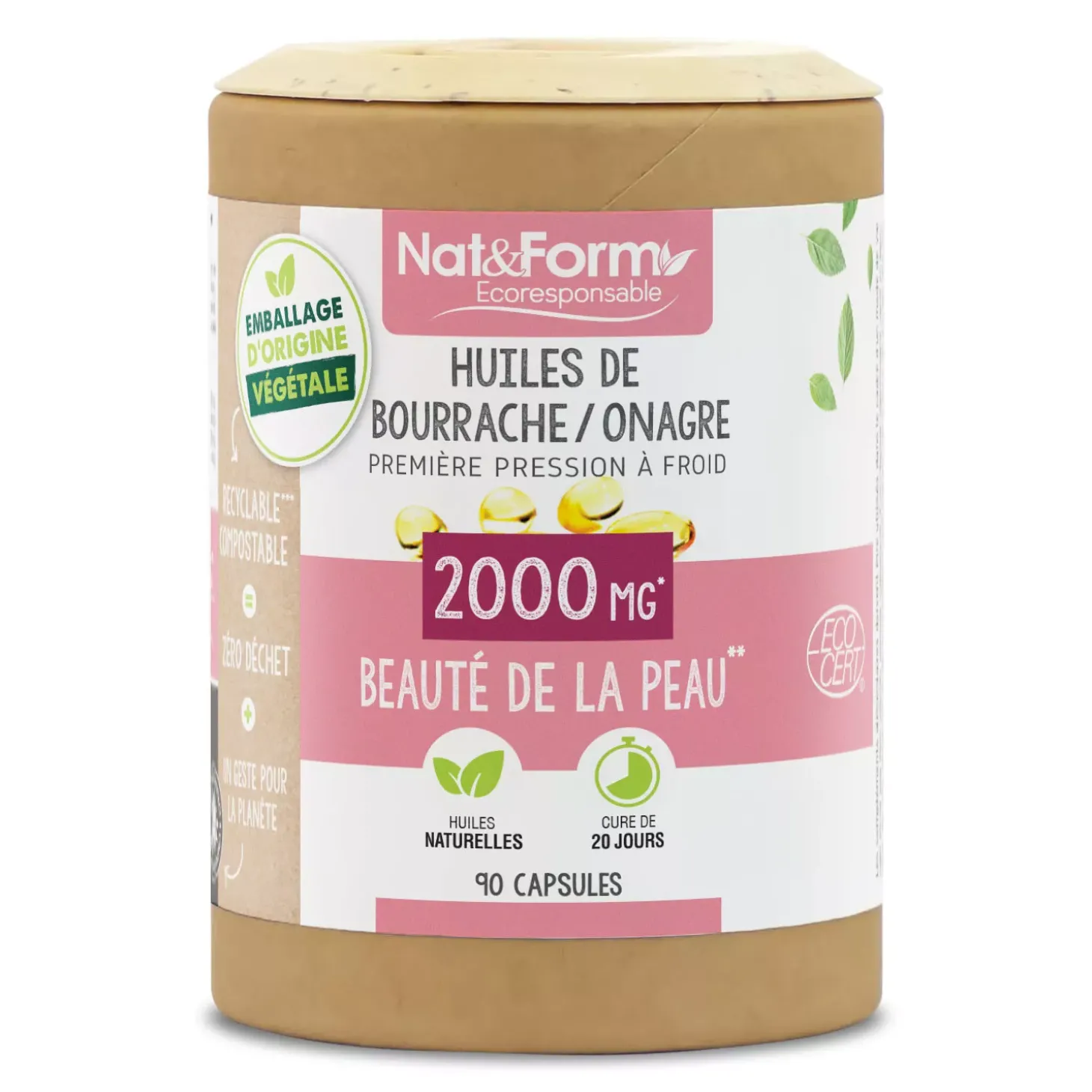 Beauté de la peau Bourrache Onagre
