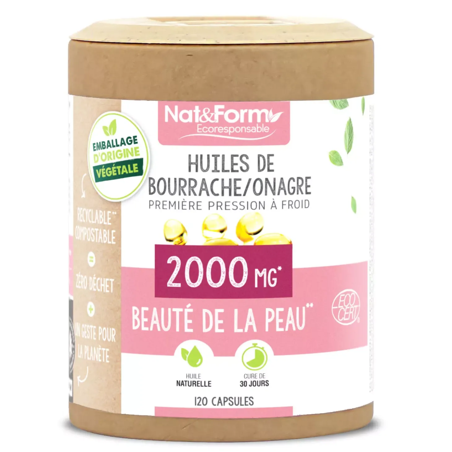 Beauté de la peau Bourrache Onagre