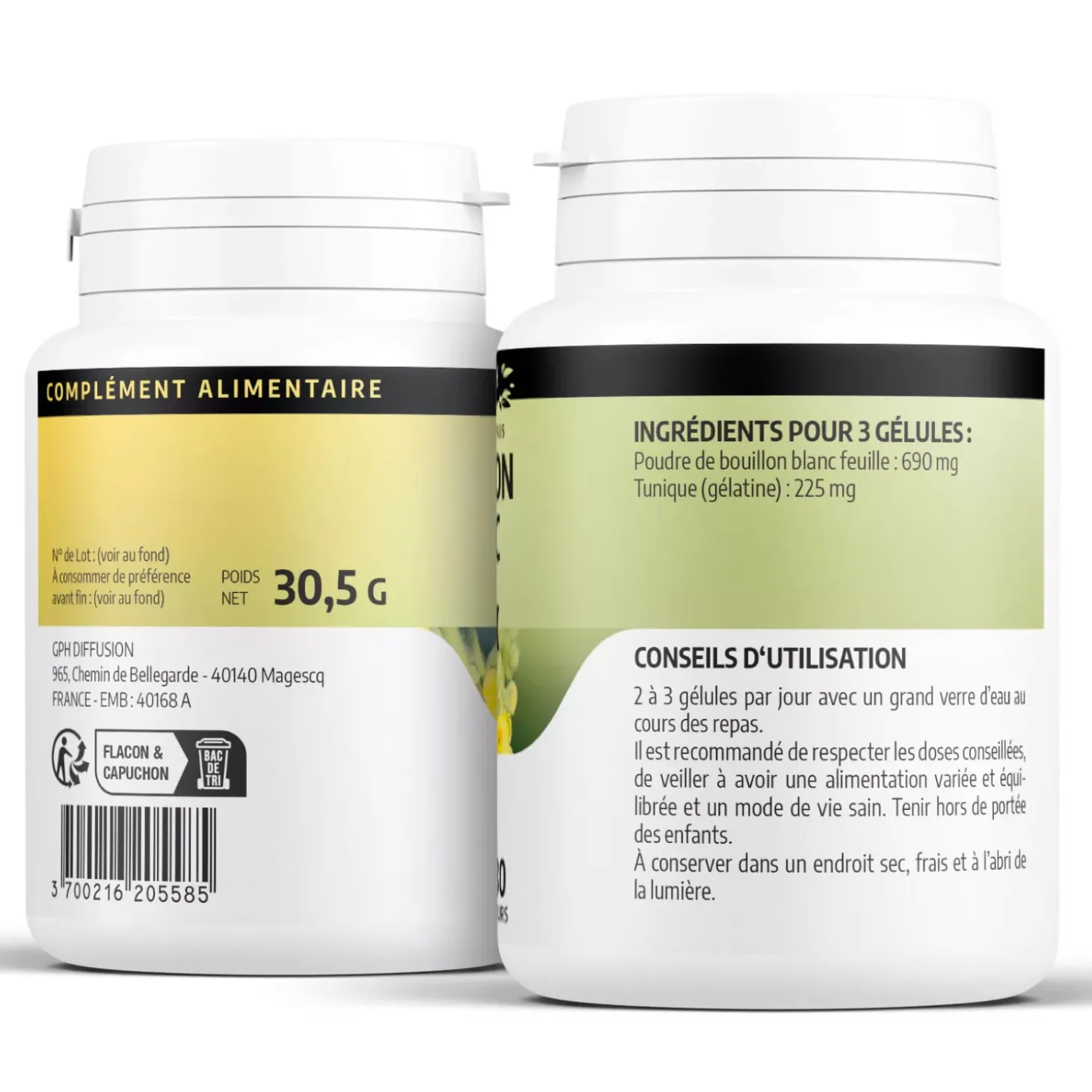 Bouillon Blanc – Verbascum thapsus – 100 gélules de 230 mg