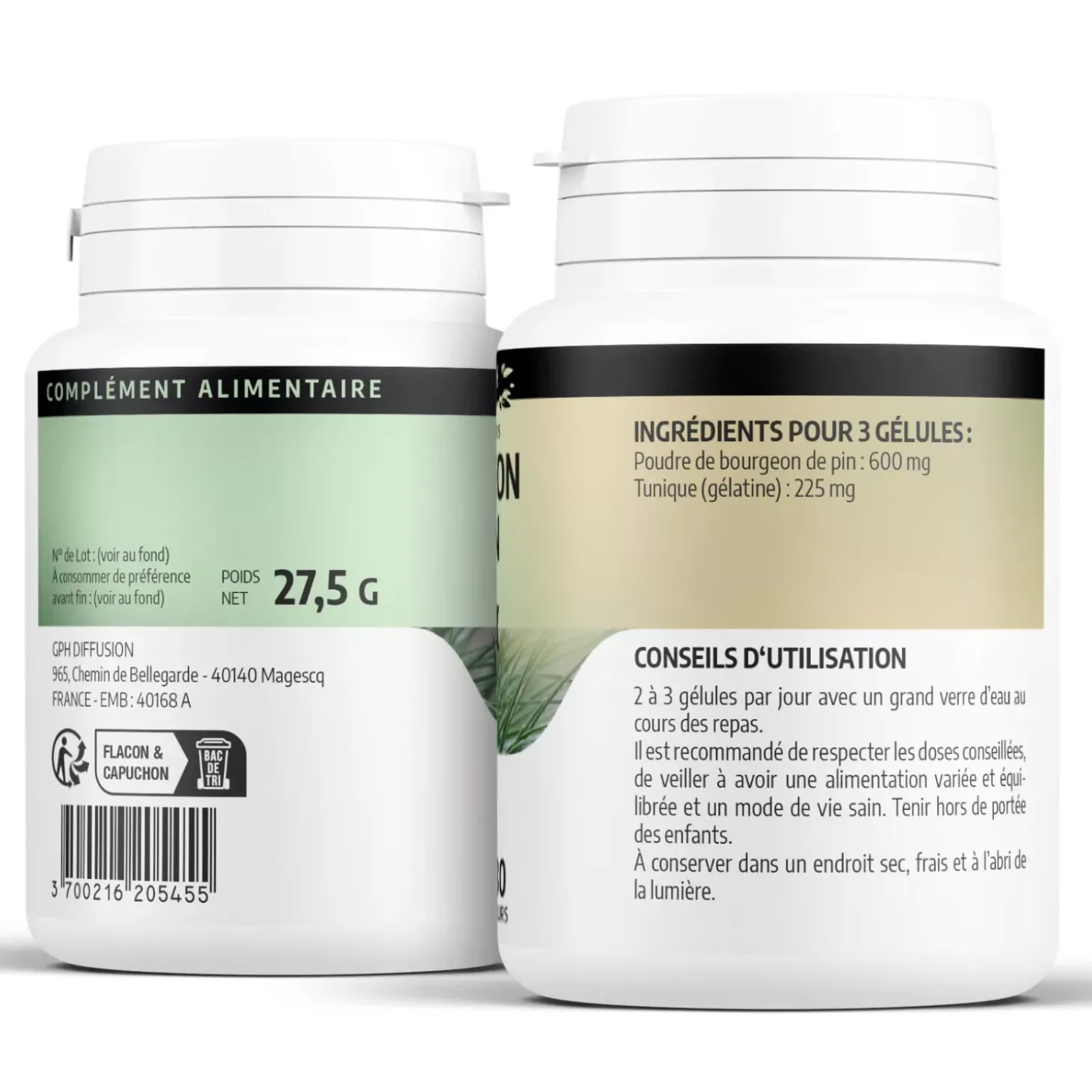 Bourgeon de Pin – Pinus sylvestris – 100 Gélules de 200 mg