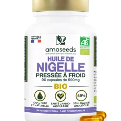 Capsules d'huile de Nigelle bio – Acide gras essentiel & Équilibre lipidique