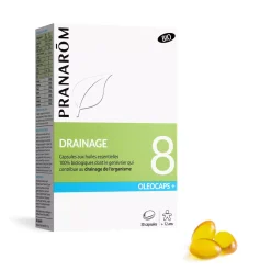Capsules Drainage bio Oléocaps –Aux huiles essentielles– 30 capsules
