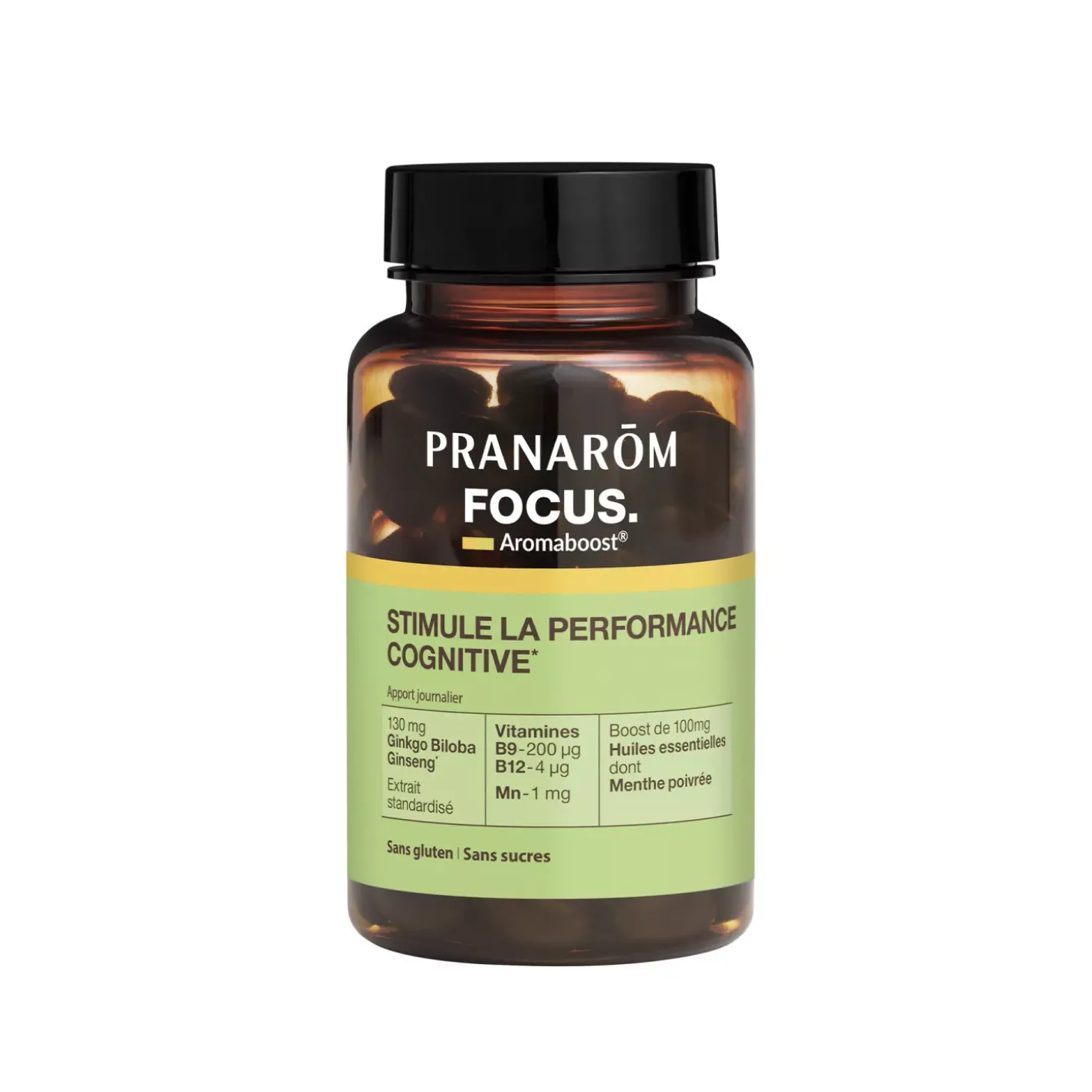 Capsules Focus Aromaboost – Aux Huiles Essentielles – 60 capsules