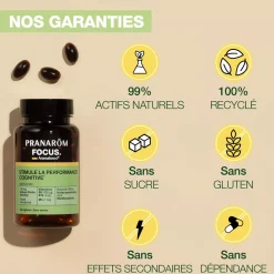 Capsules Focus Aromaboost – Aux Huiles Essentielles – 60 capsules