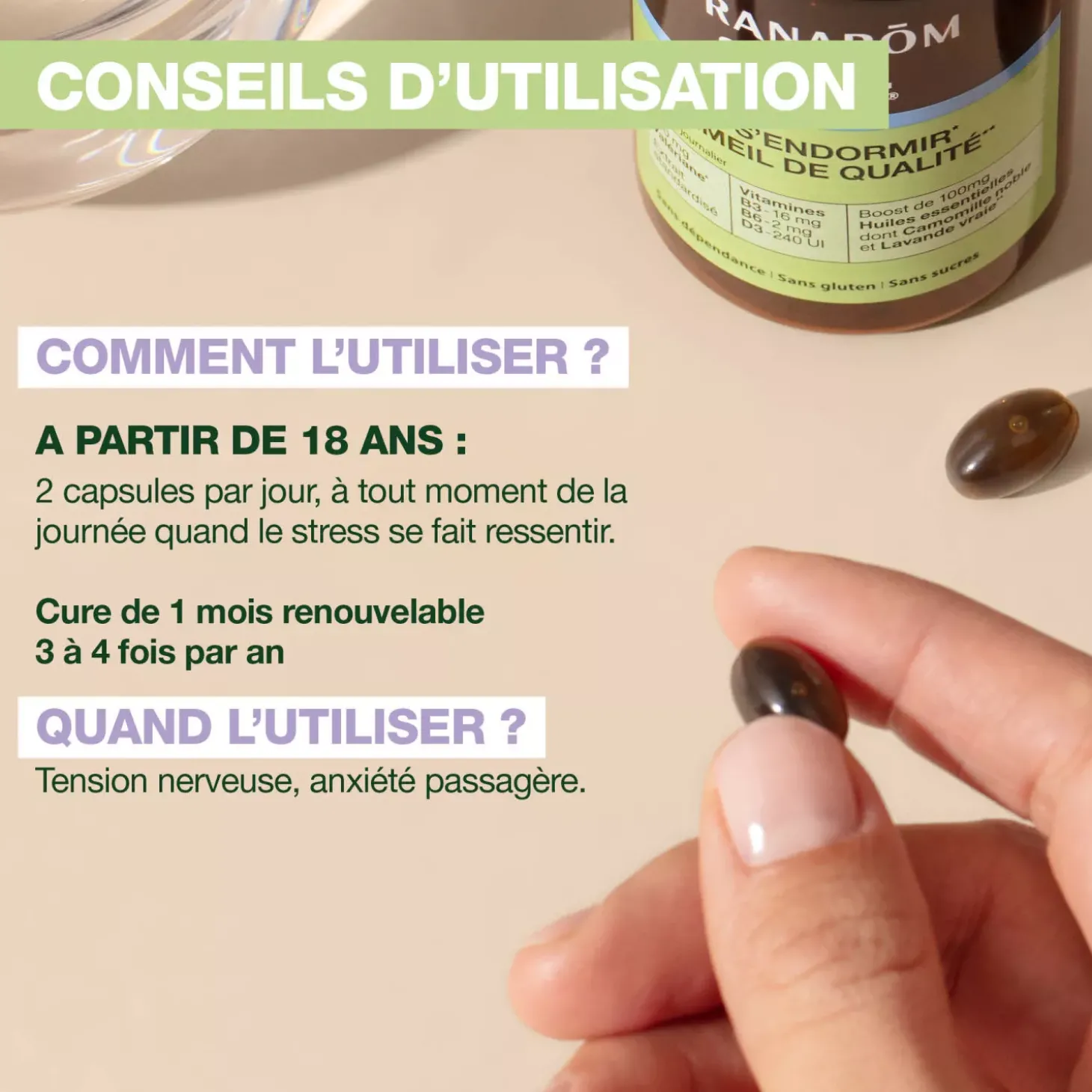 Capsules Relax Aromaboost – Aux Huiles Essentielles – 60 capsules