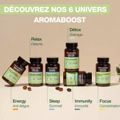 Capsules sleep Aromaboost – Aux Huiles Essentielles – 60 capsules