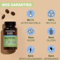 Capsules sleep Aromaboost – Aux Huiles Essentielles – 60 capsules