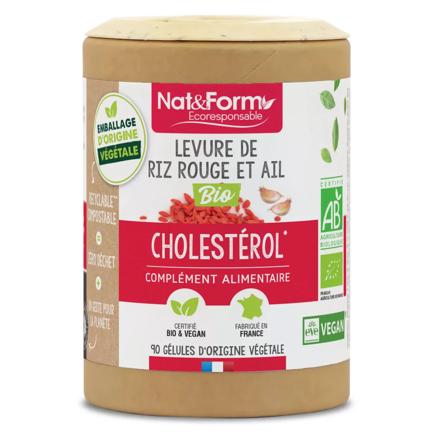 Cholestérol Levure De Riz Rouge & Ail Bio