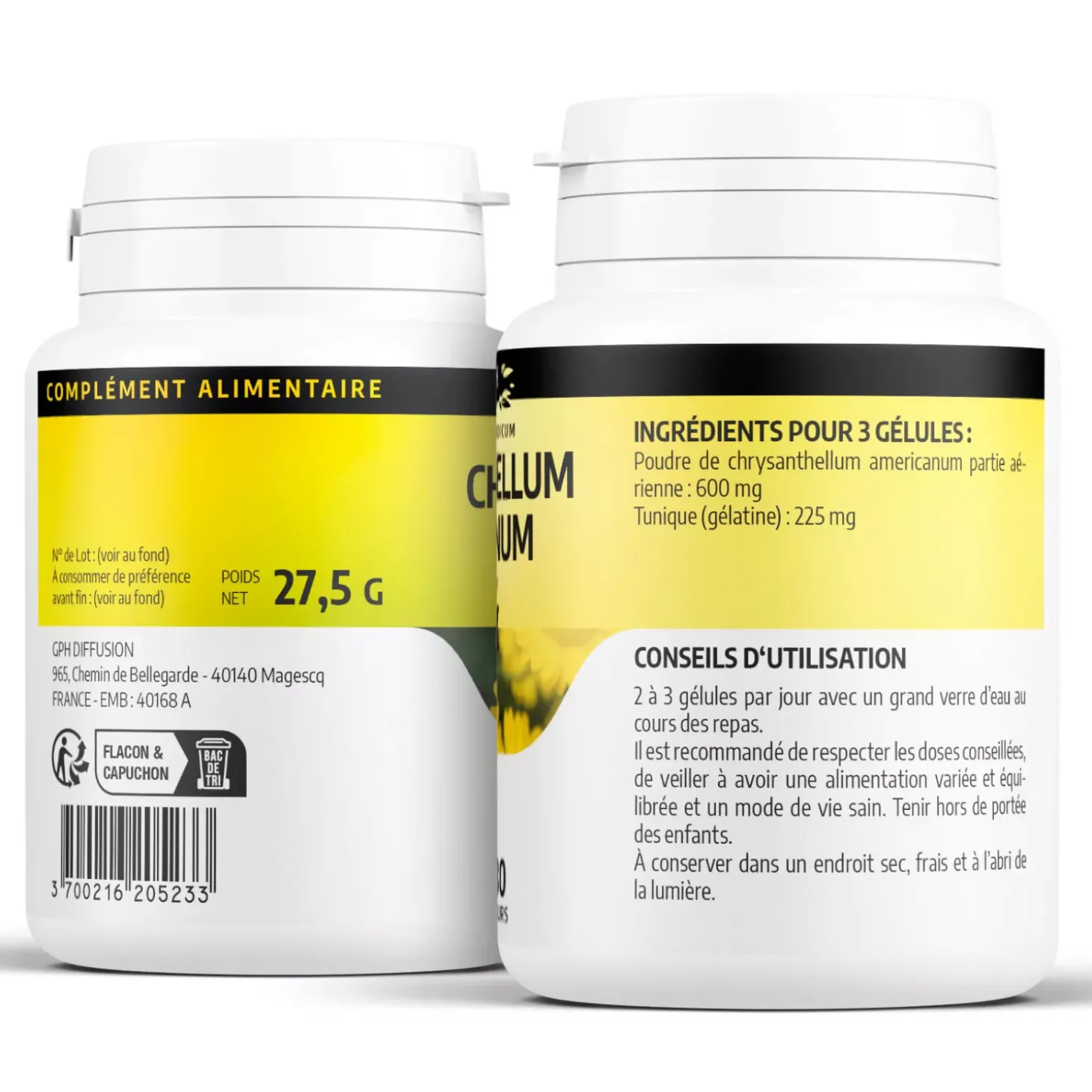 Chrysanthellum – Chrysanthellum americanum – 100 gélules de 200 mg