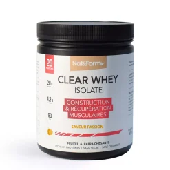Clear Whey Isolate – 20 g de protéines par portion – Récupération & Masse musculaire