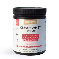 Clear Whey Isolate – 20 g de protéines par portion – Récupération & Masse musculaire