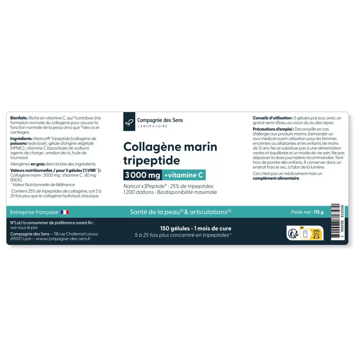Collagène marin hydrolysé Naticol®