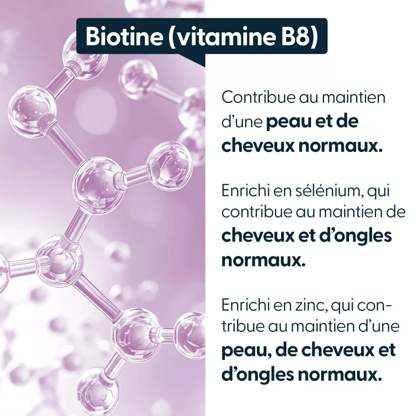 Complexe Biotine (vitamine B8) 1000 µg