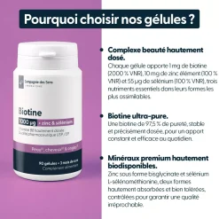 Complexe Biotine (vitamine B8) 1000 µg