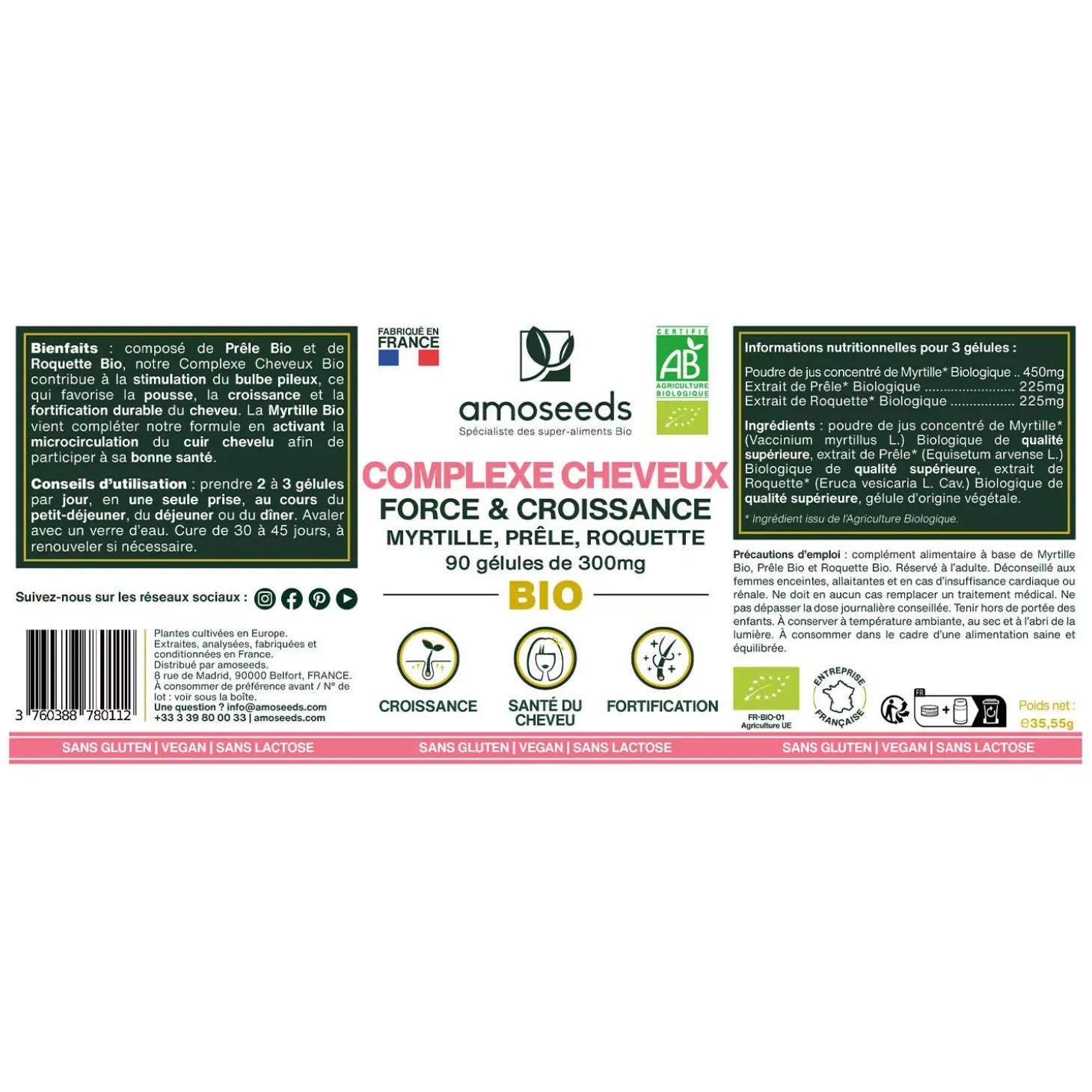 Complexe Cheveux bio