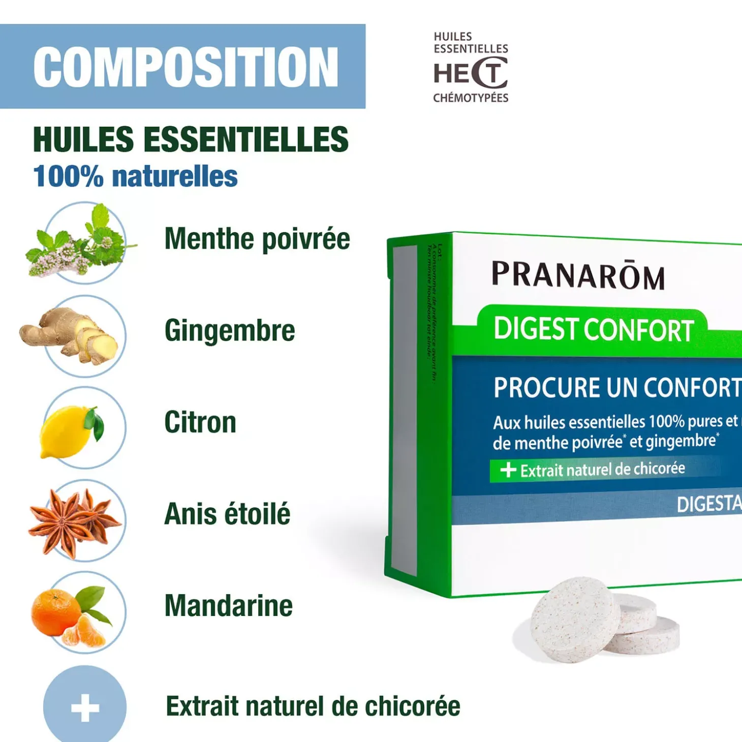 Comprimés Digest Confort bio Digestarom – Pour le Confort Digestif