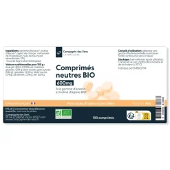 Comprimés neutres bio
