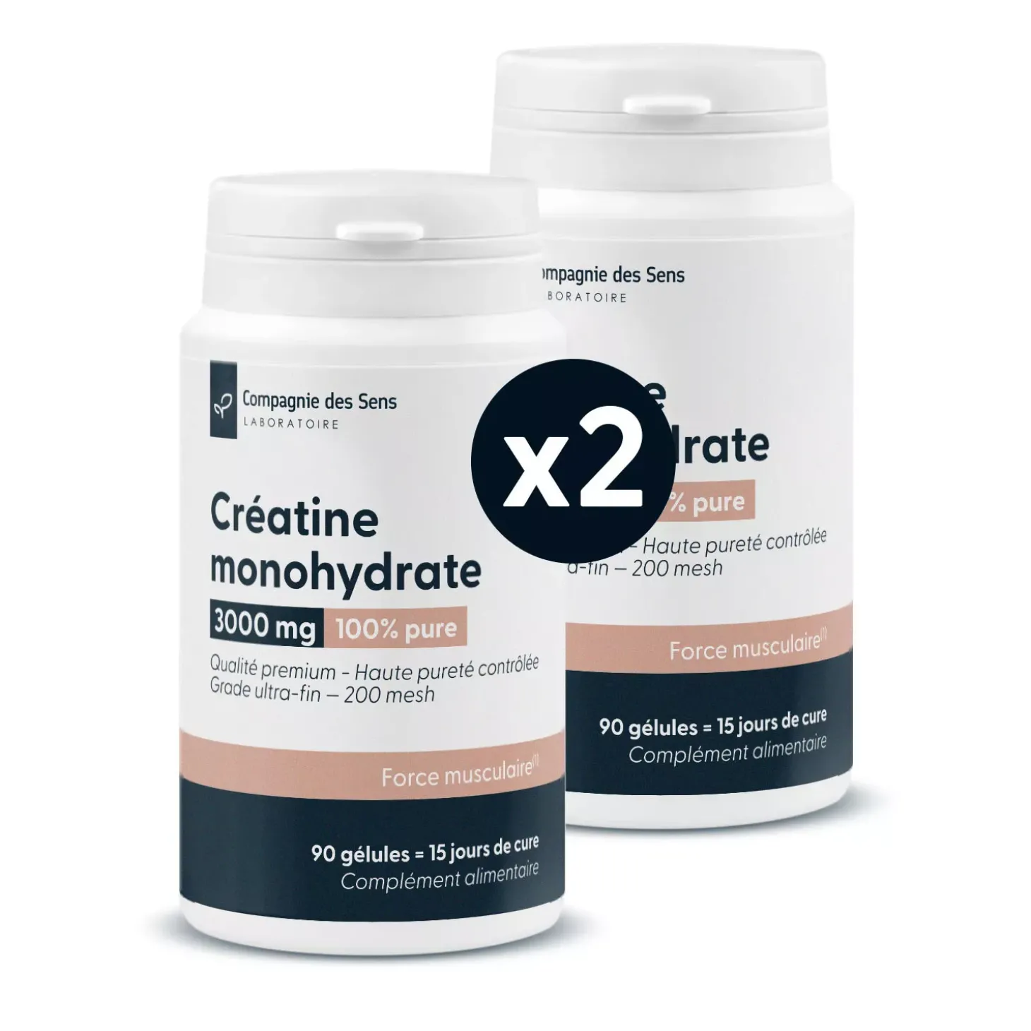 Créatine monohydrate 200 mesh 3000mg