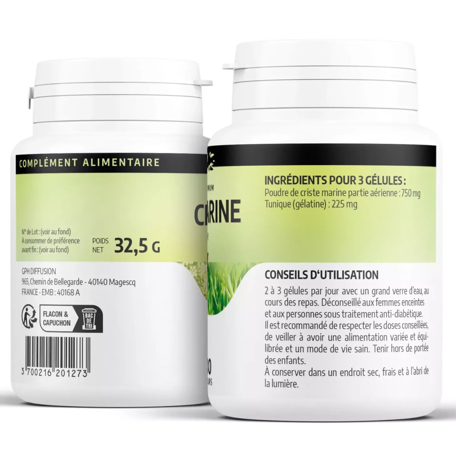 Criste marine – Crithmum maritimum – 100 gélules de 250 mg