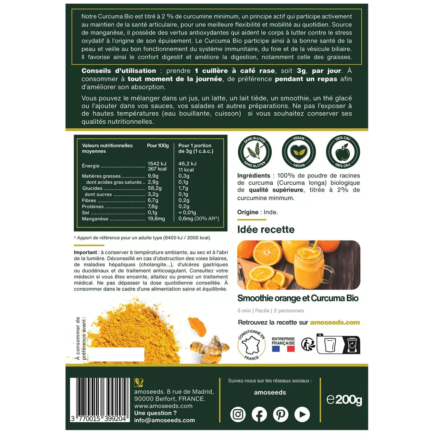 Curcuma bio