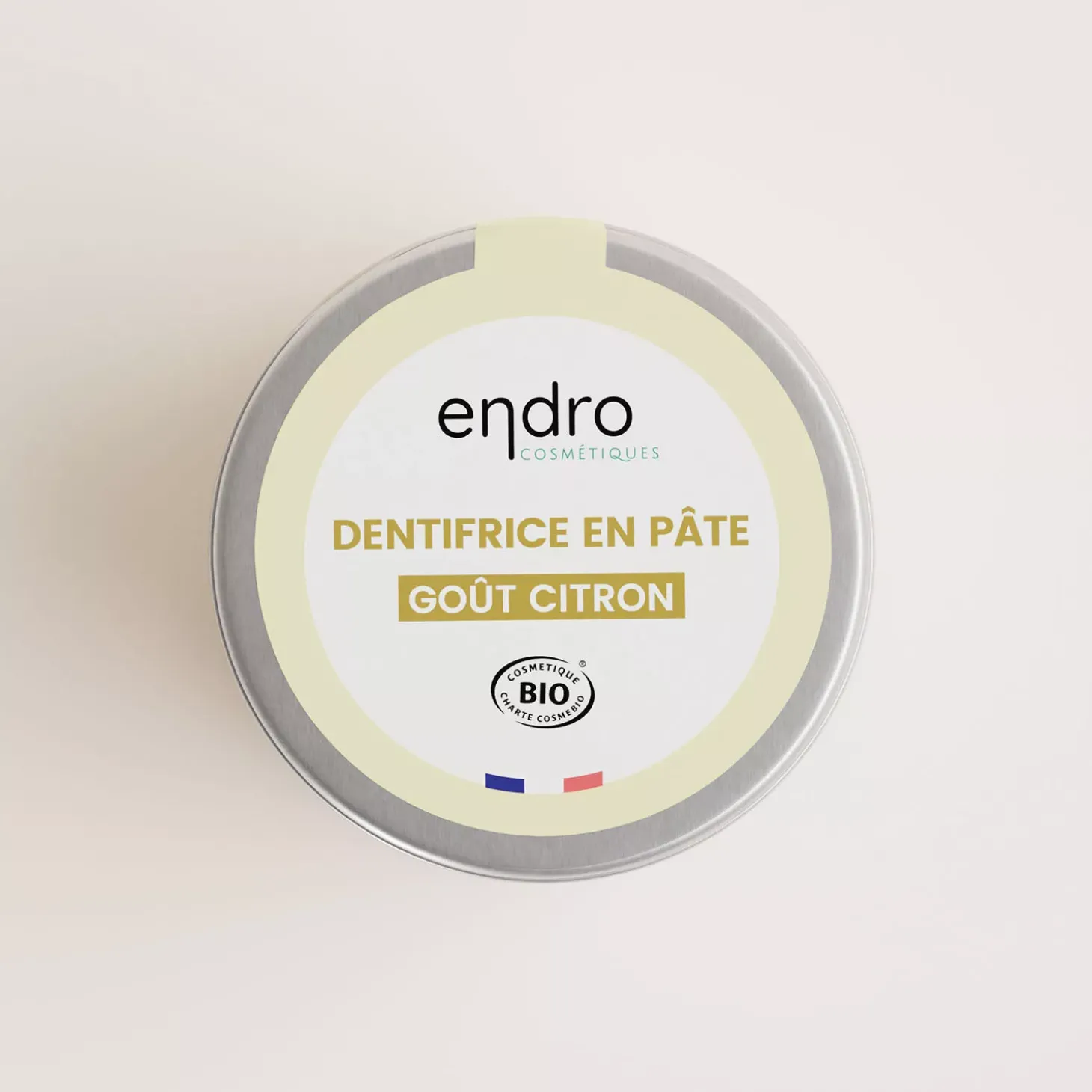 Dentifrice en pâte bio goût citron – Sans fluor – Endro