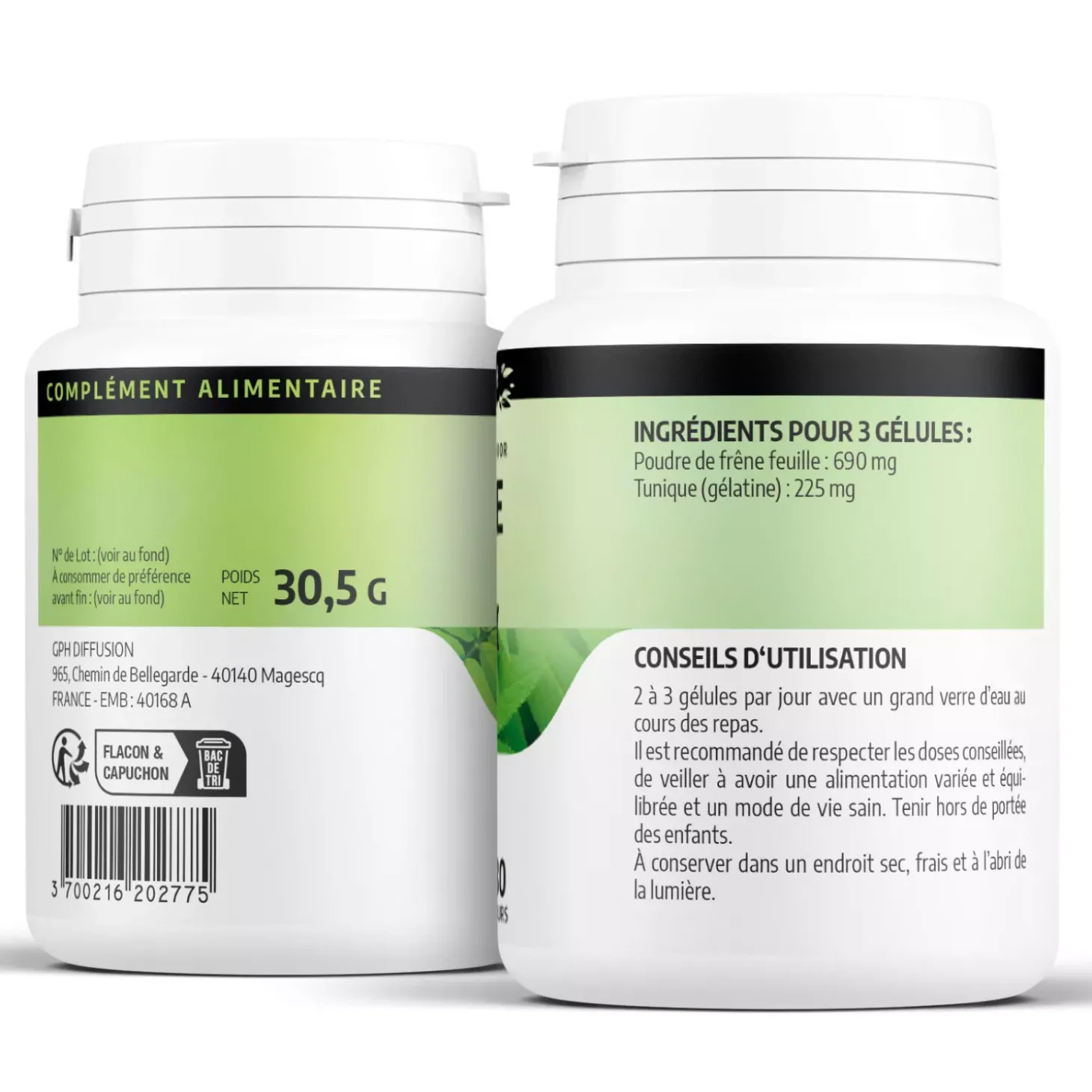Frêne – Fraxinus excelsior – 100 gélules de 230 mg