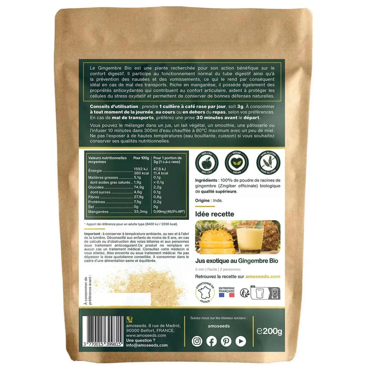 Gingembre bio