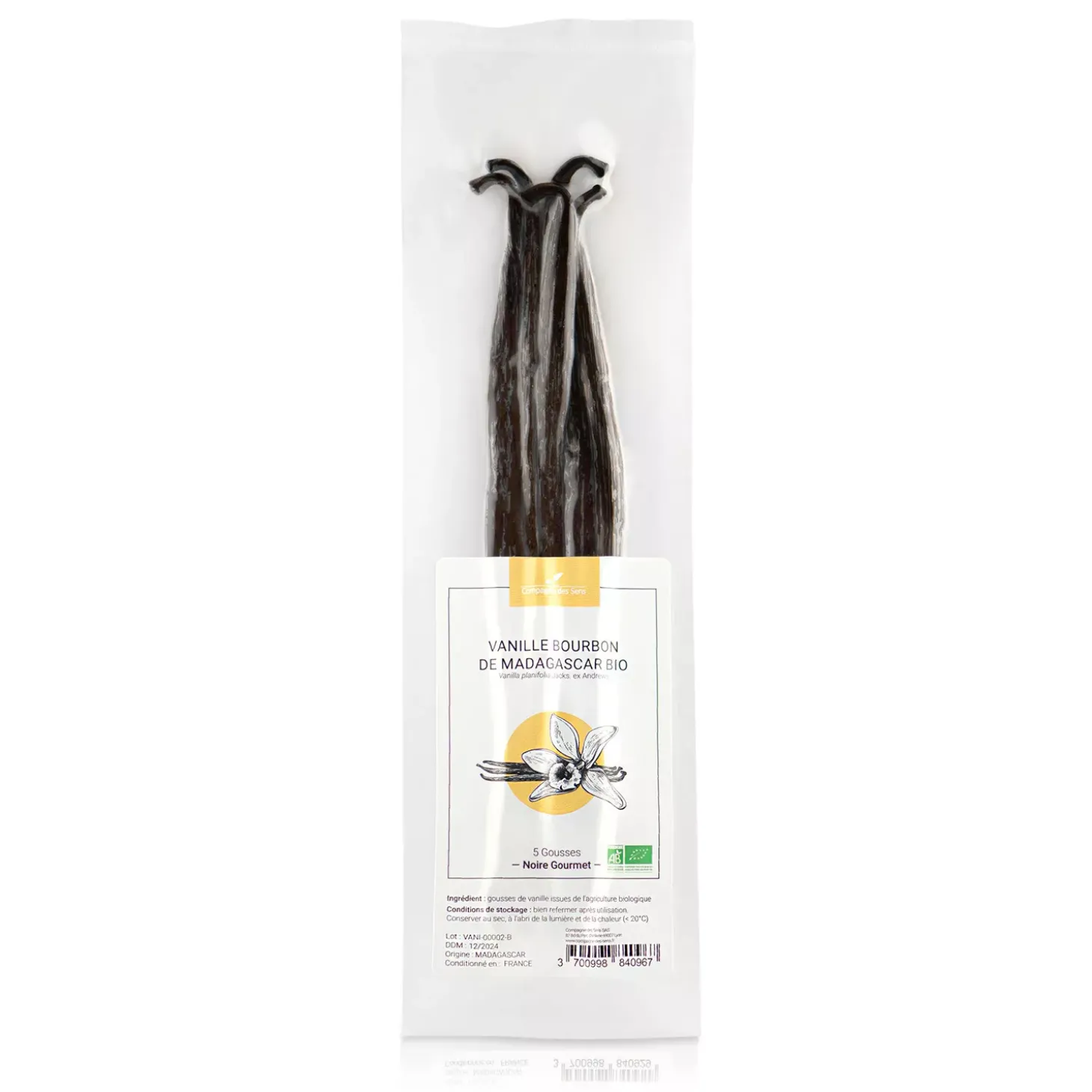 Gousses de Vanille Bourbon de Madagascar bio