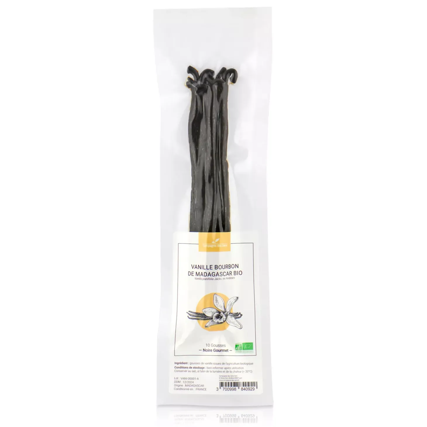 Gousses de Vanille Bourbon de Madagascar bio