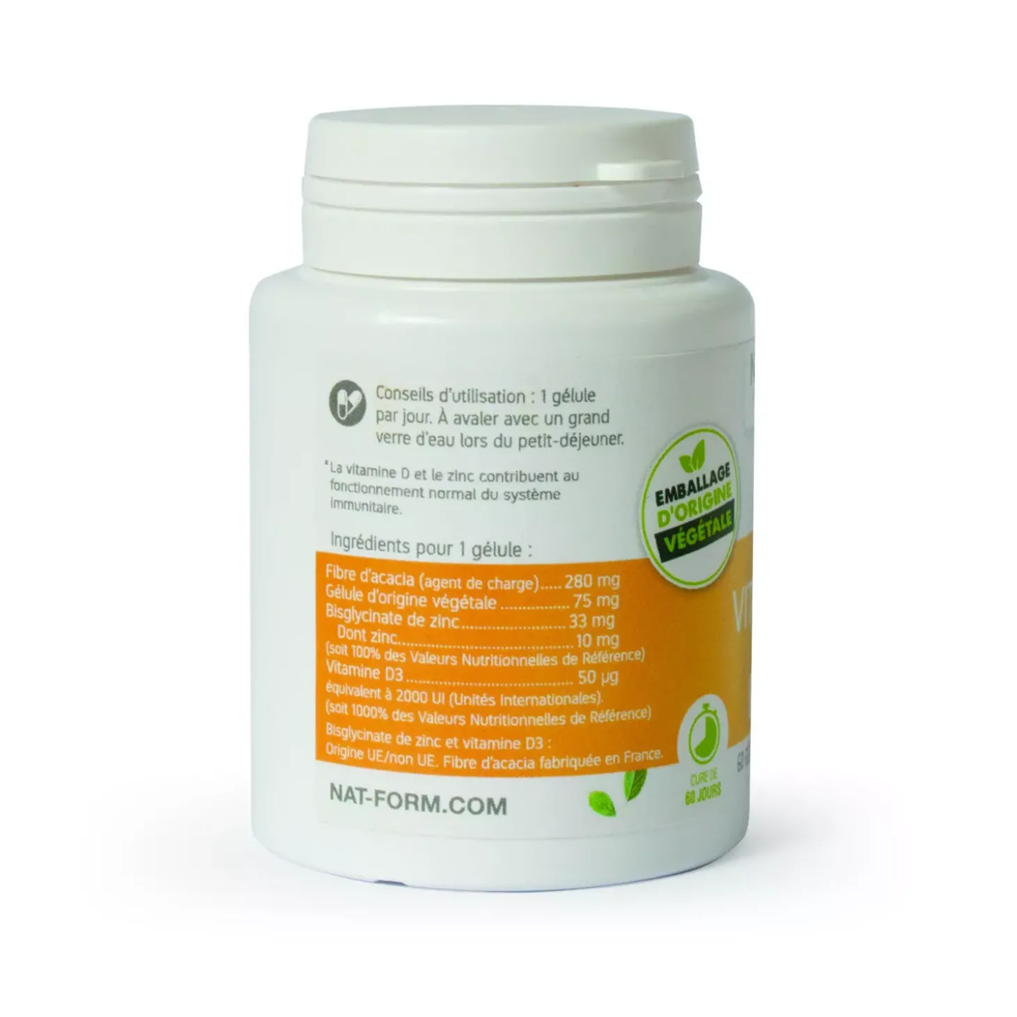 Immunité Vitamine D3 & Zinc