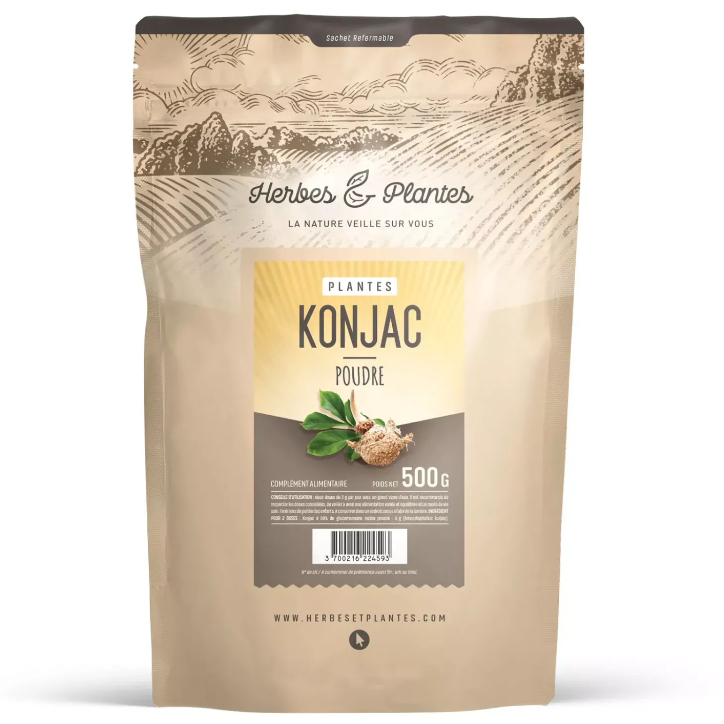 Konjac (80 % glucomannane)