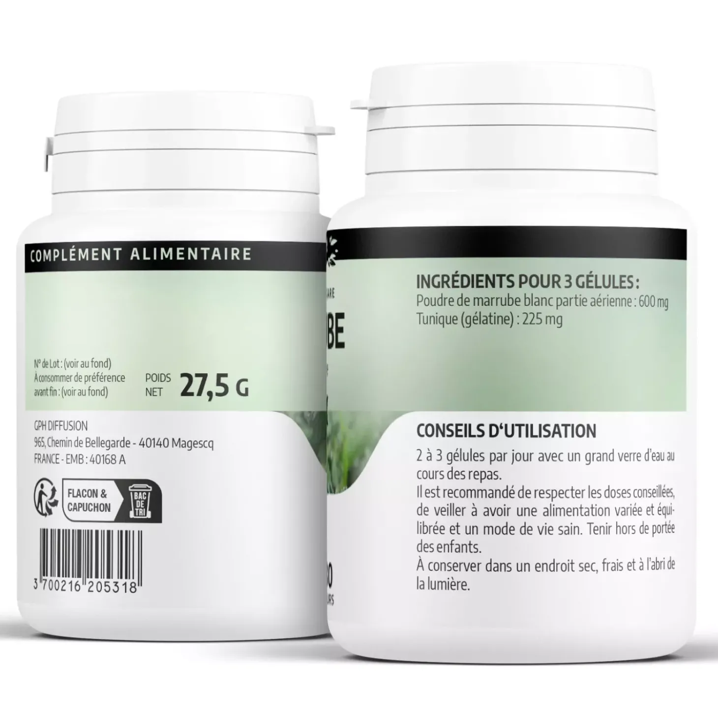 Marrube – Marrubium vulgare – 100 gélules de 200 mg