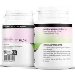 Mauve – Malva sylvestris – 100 gélules de 190 mg