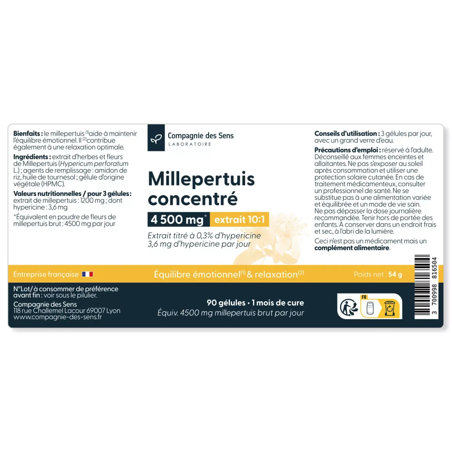 Millepertuis concentré