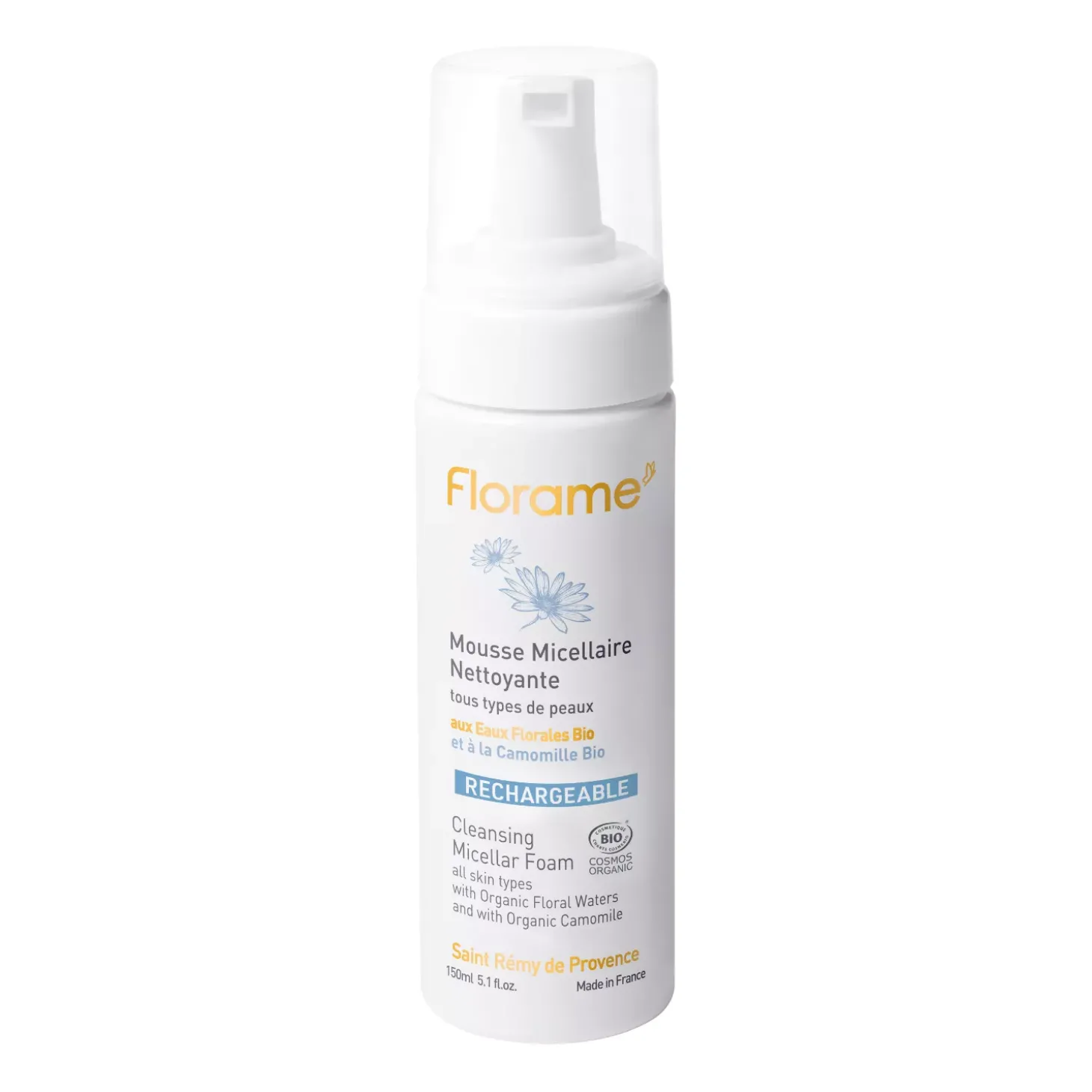 Mousse Micellaire Nettoyante bio à la Camomille