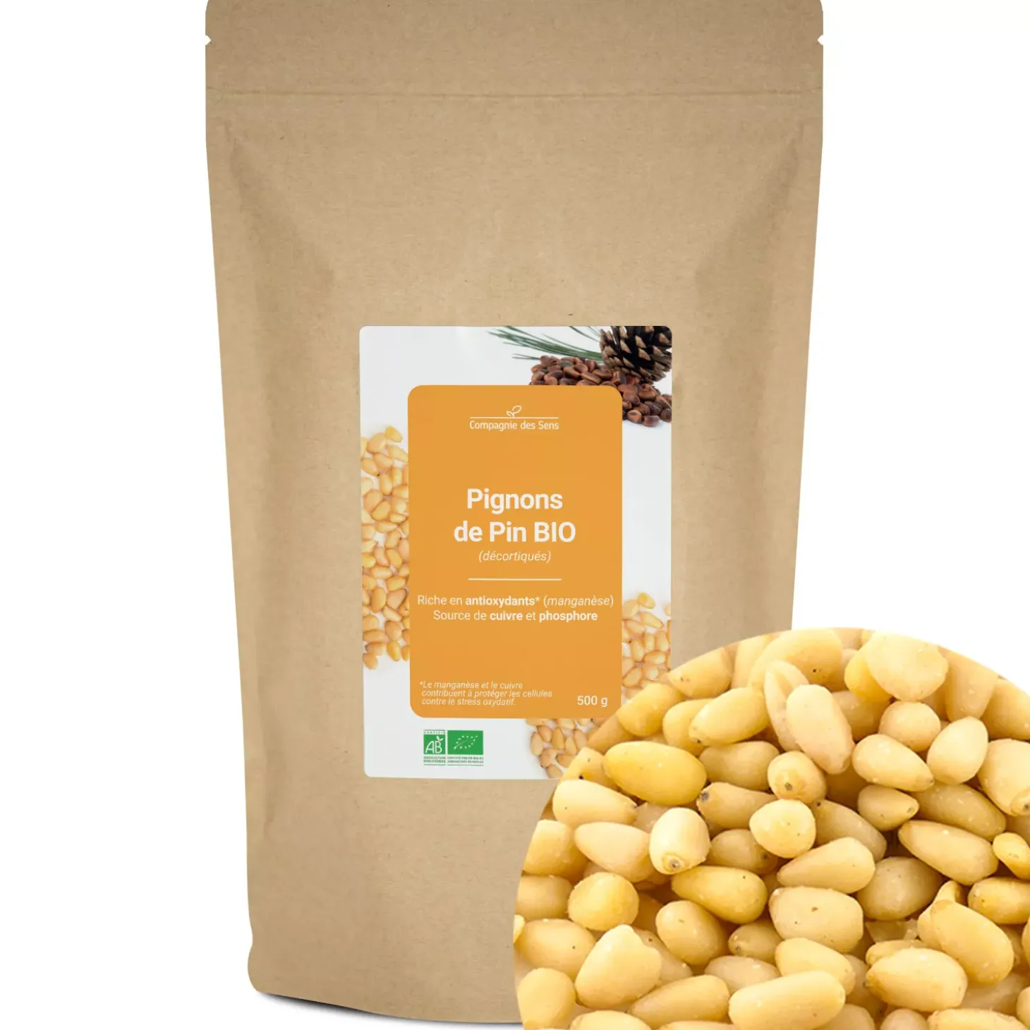 Pignons de Pin bio (décortiqués)
