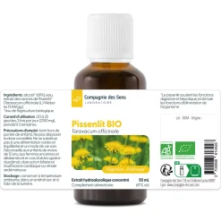 Pissenlit bio (Taraxacum Officinale) – Extrait hydroalcoolique concentré