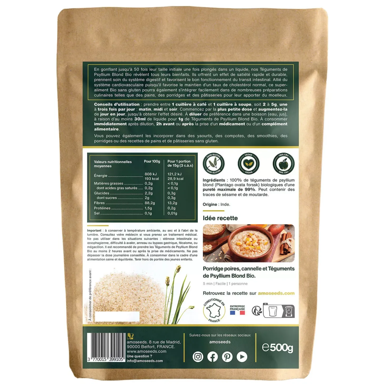 Psyllium Blond bio