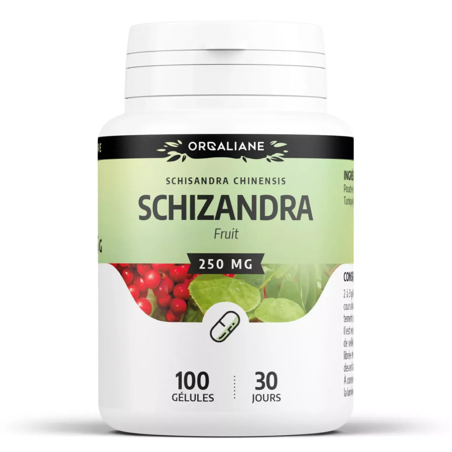 Schizandra – Schizandra chinensis – 100 gélules de 250 mg