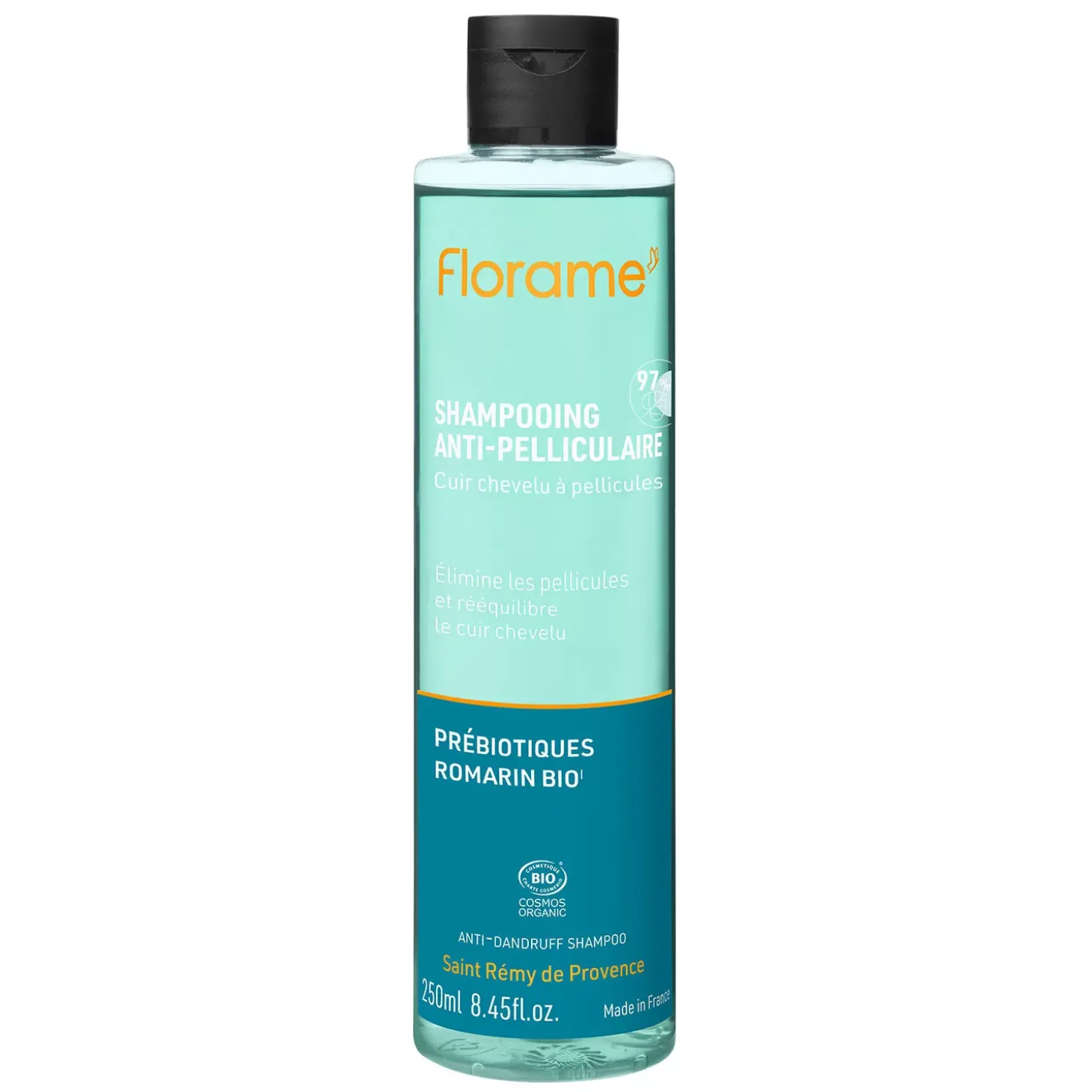 Shampoing Anti-Pelliculaire bio – Élimine les Pellicules & Rééquilibre le Cuir Chevelu – Florame