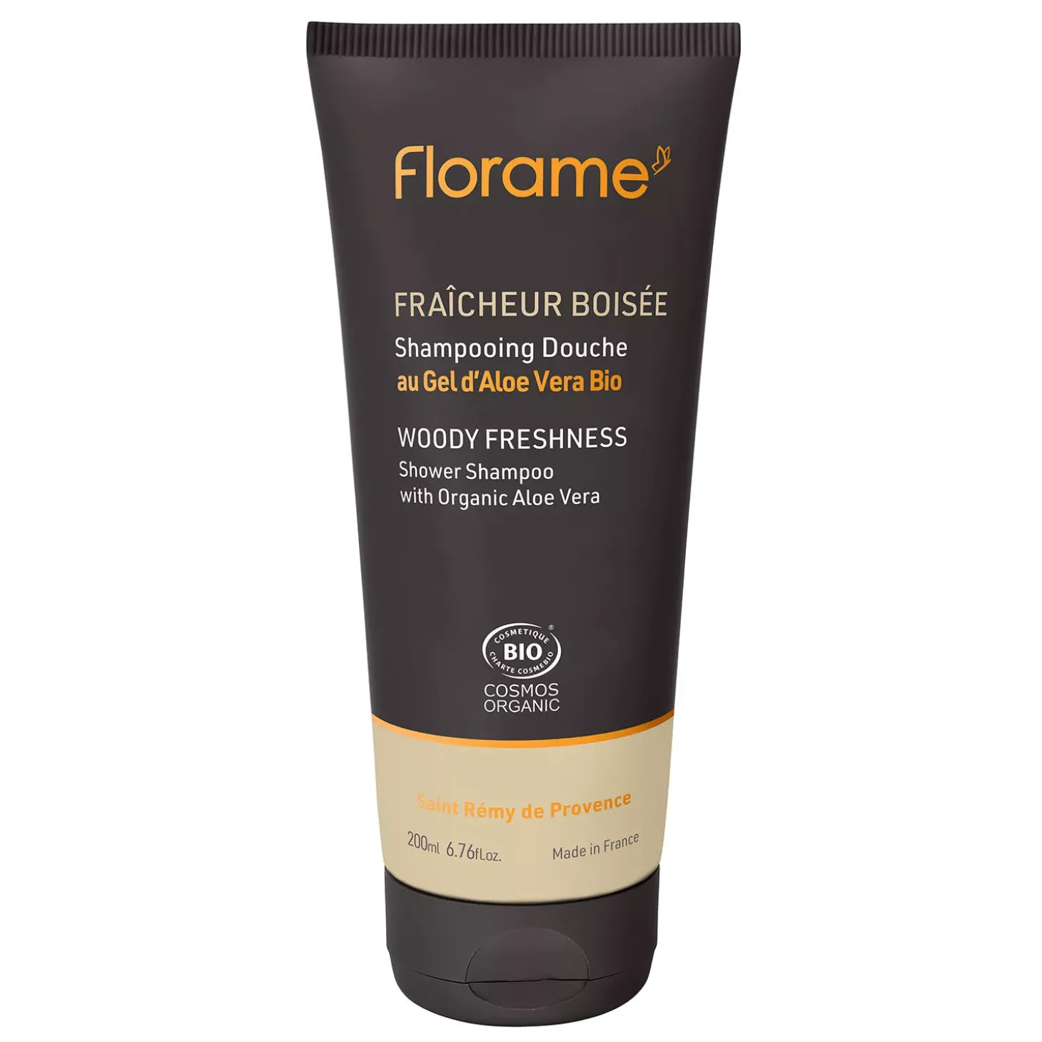Shampoing Douche Fraîcheur Boisée bio – Corps & Cheveux – Homme – Florame