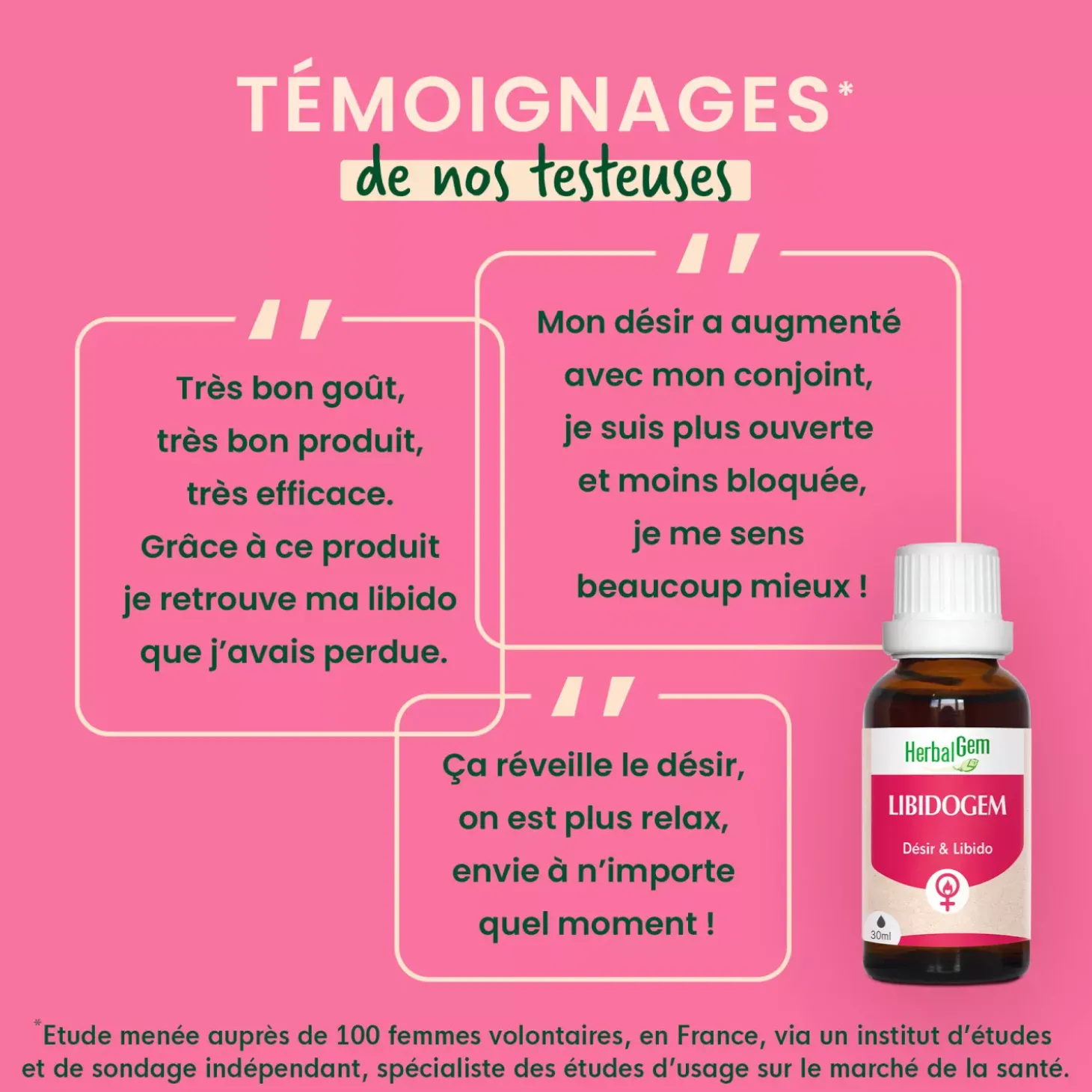 Solution buvable Désir et libido – Aux Macérats de bourgeons concentrés