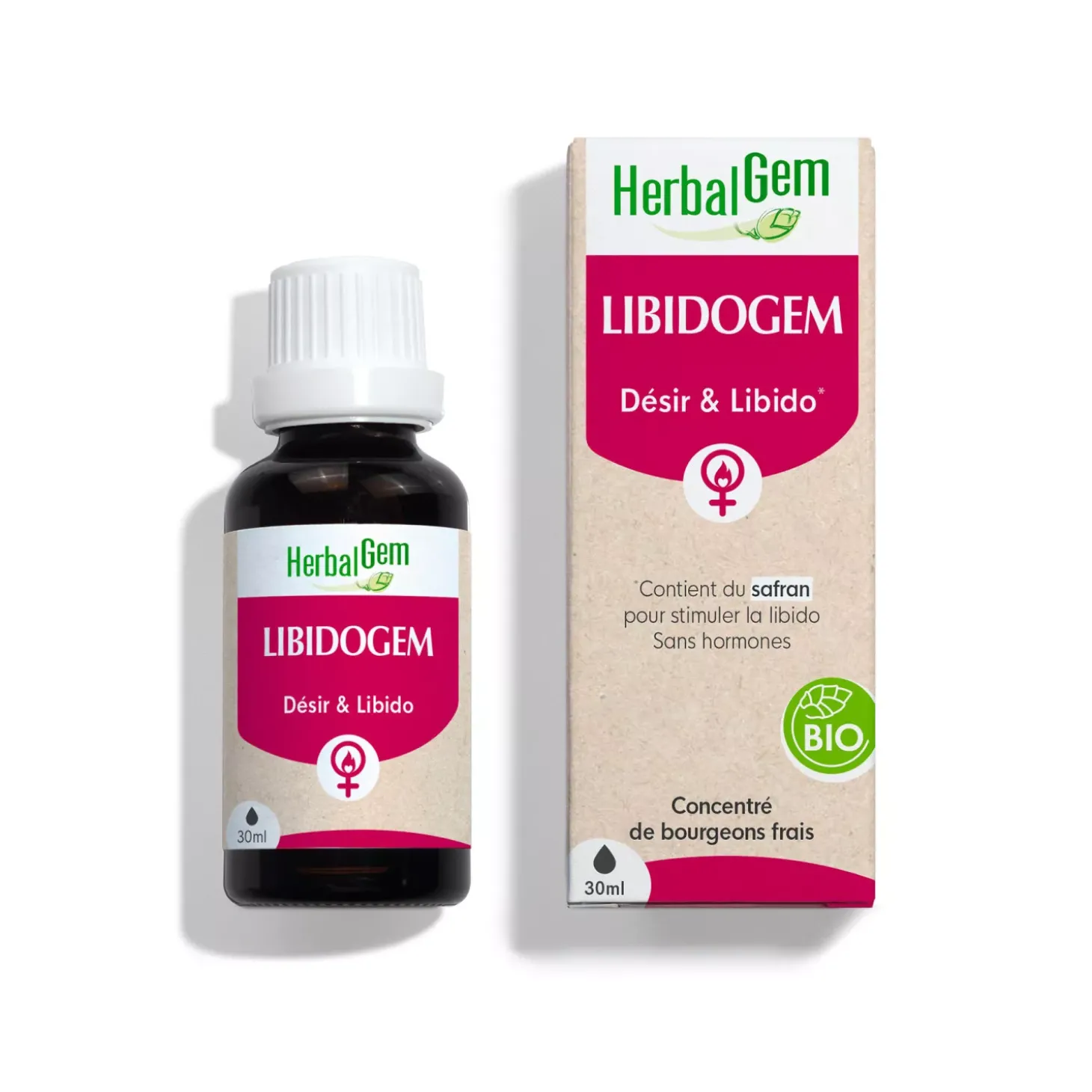 Solution buvable Désir et libido – Aux Macérats de bourgeons concentrés