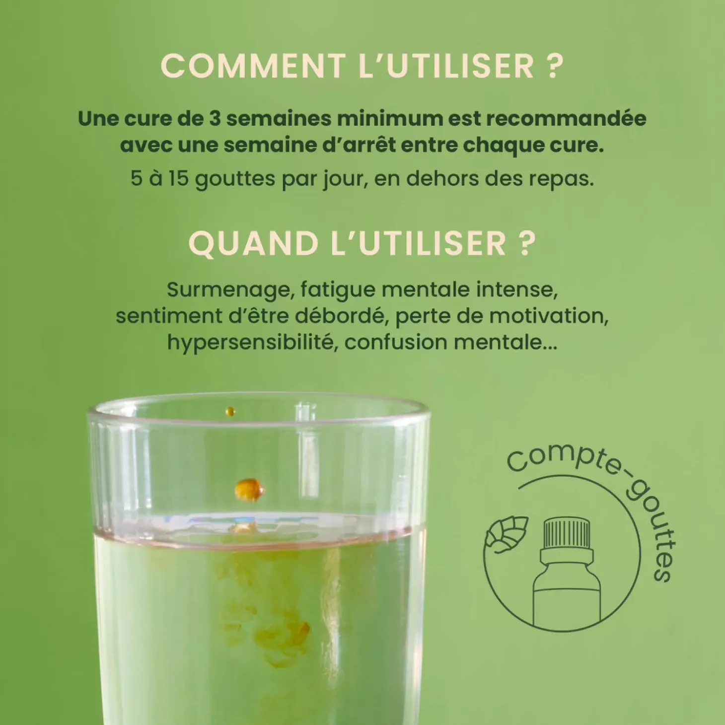 Solution buvable pour la Surcharge Mentale – Aux Macérats de bourgeons concentrés – HerbalGem