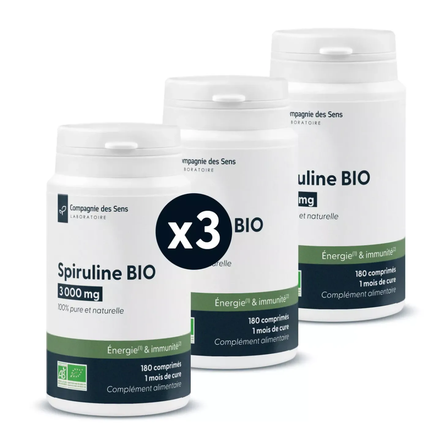 Spiruline bio 3000 mg