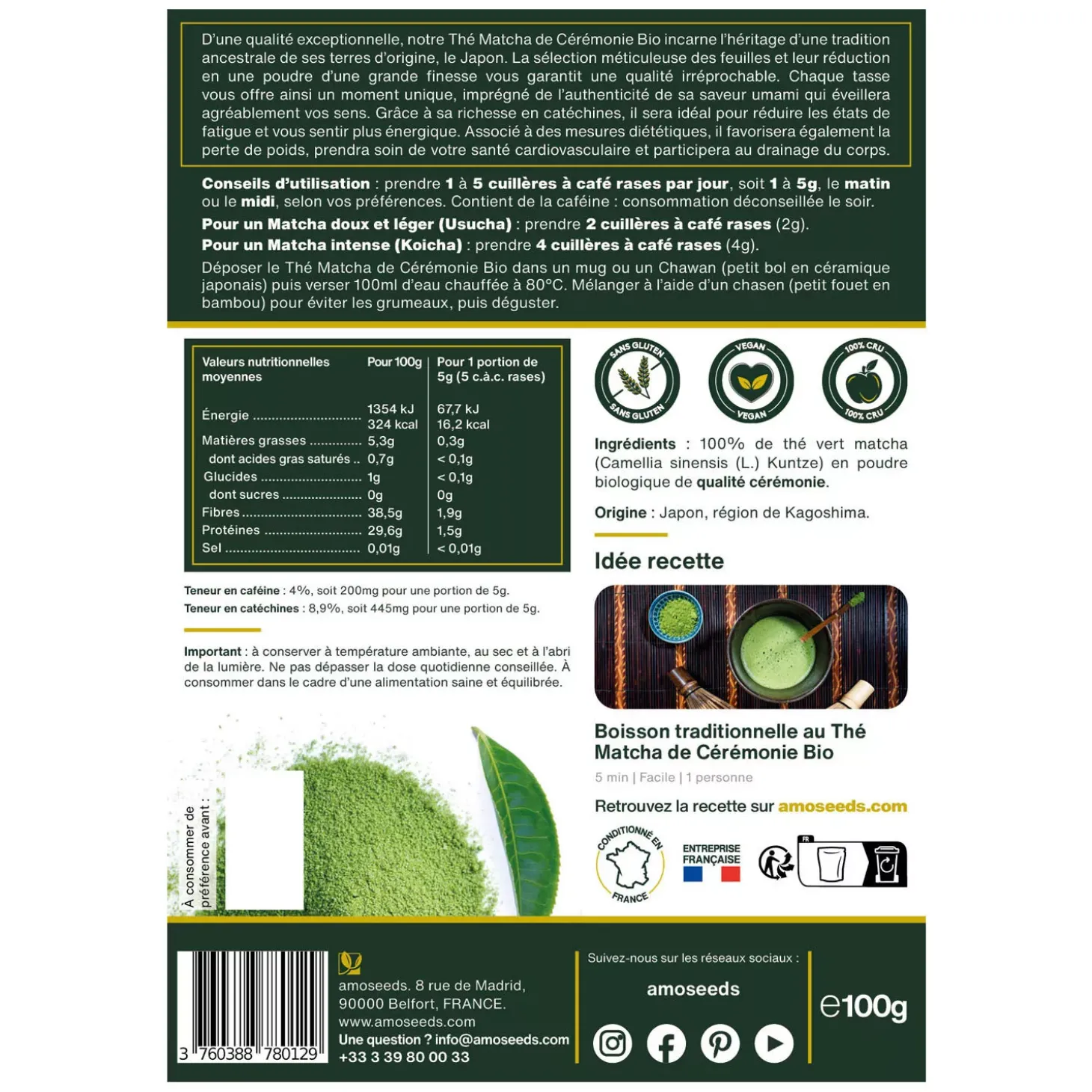 Thé Matcha Cérémonial bio