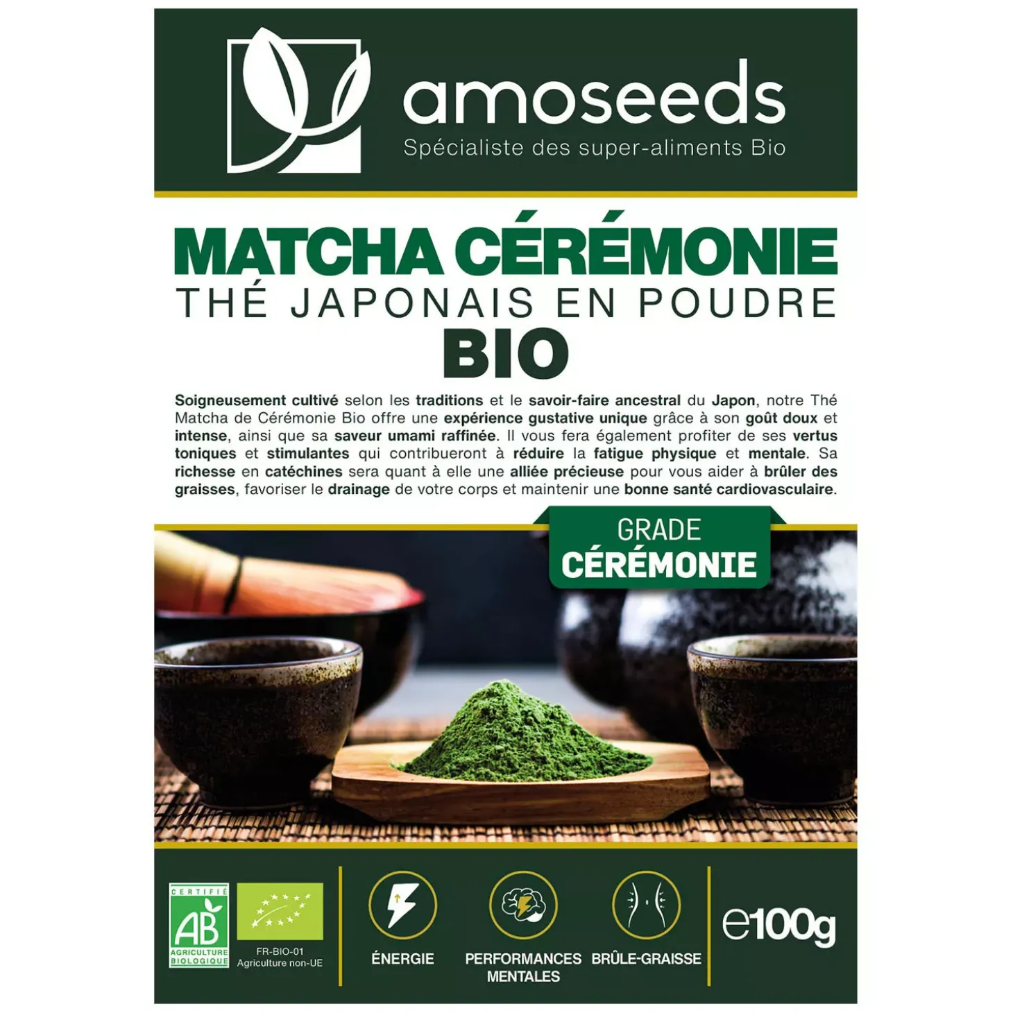 Thé Matcha Cérémonial bio